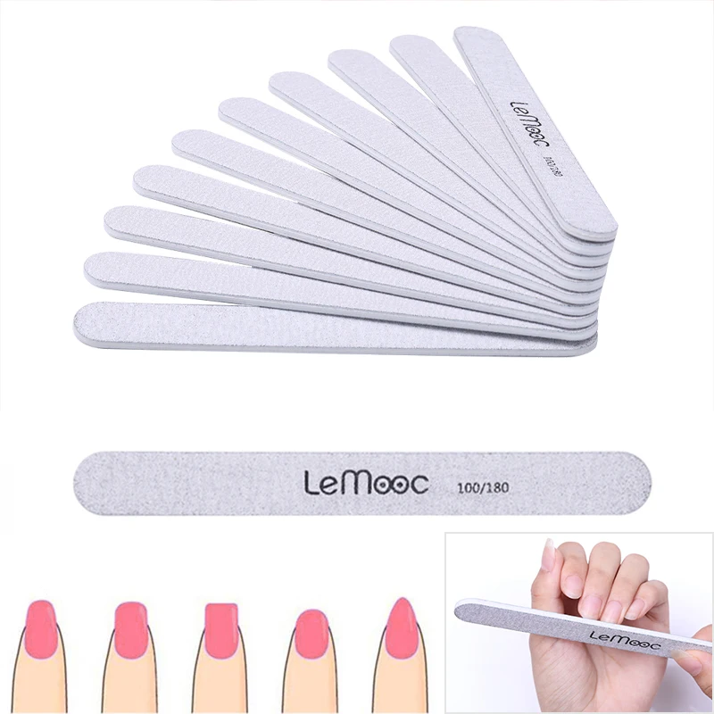 

LEMOOC 10/5/1 Pc Nail Sanding File Block Buffer Grinding Nail Art Manicure Tool Nail Files For Acrylic Nails