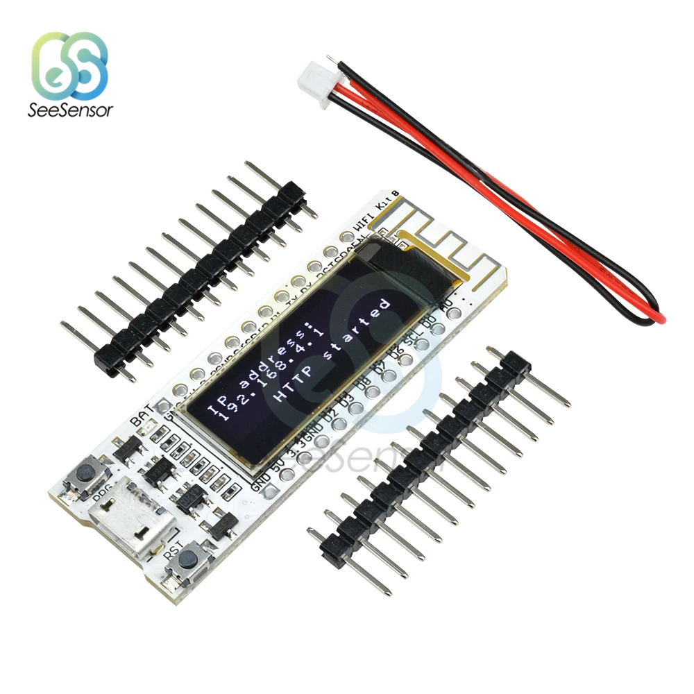 ESP8266 wifi модуль 0,91 дюймов OLED CP2014 32 Мб флэш-Интернет вещей макетная плата для NodeMcu для Arduino IOT