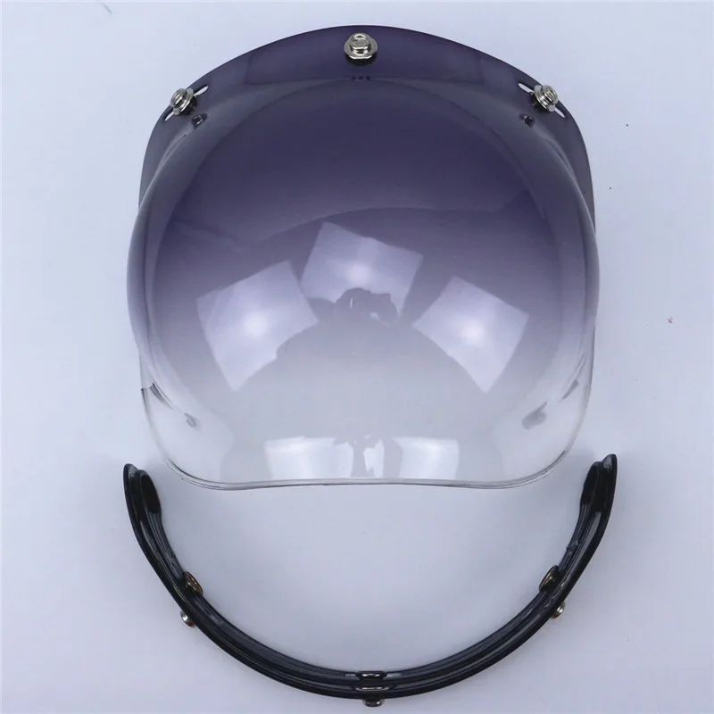 Профессиональный DIY мотоциклетный шлем Bubble лобового Harley Стиль линзы CE утвержден