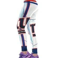 Унисекс Футбол команды гиганты принт Плотные брюки тренировки Тренажерный зал Бег Йога Спорт Фитнес тренировки Леггинсы дропшиппинг