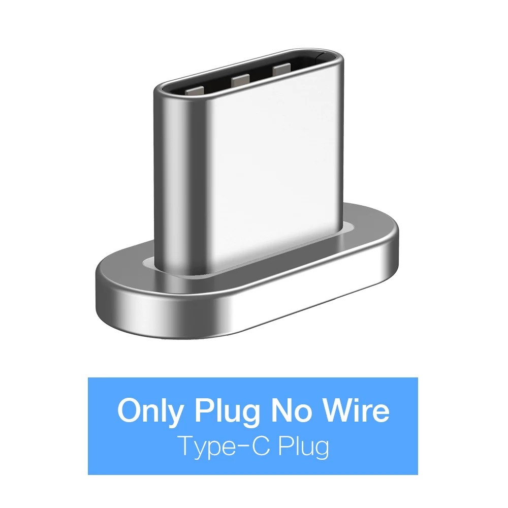 Магнитный кабель RAXFLY Micro usb type-C для huawei P20, Магнитный зарядный usb-кабель для iPhone X XS XR, usb-кабель для зарядки - Цвет: Only Type C Plug
