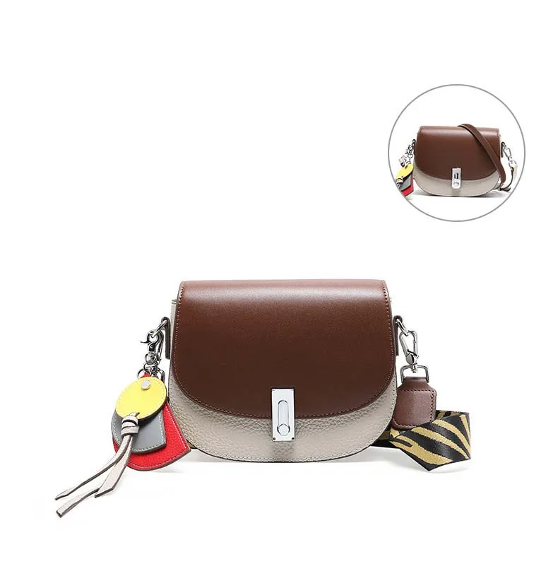 ALNEED Luxury Handbags Women Bags Designer Genuine Leather Saddle Bag Shoulder Bags Ladies Clutch Purses Crossbody Bag