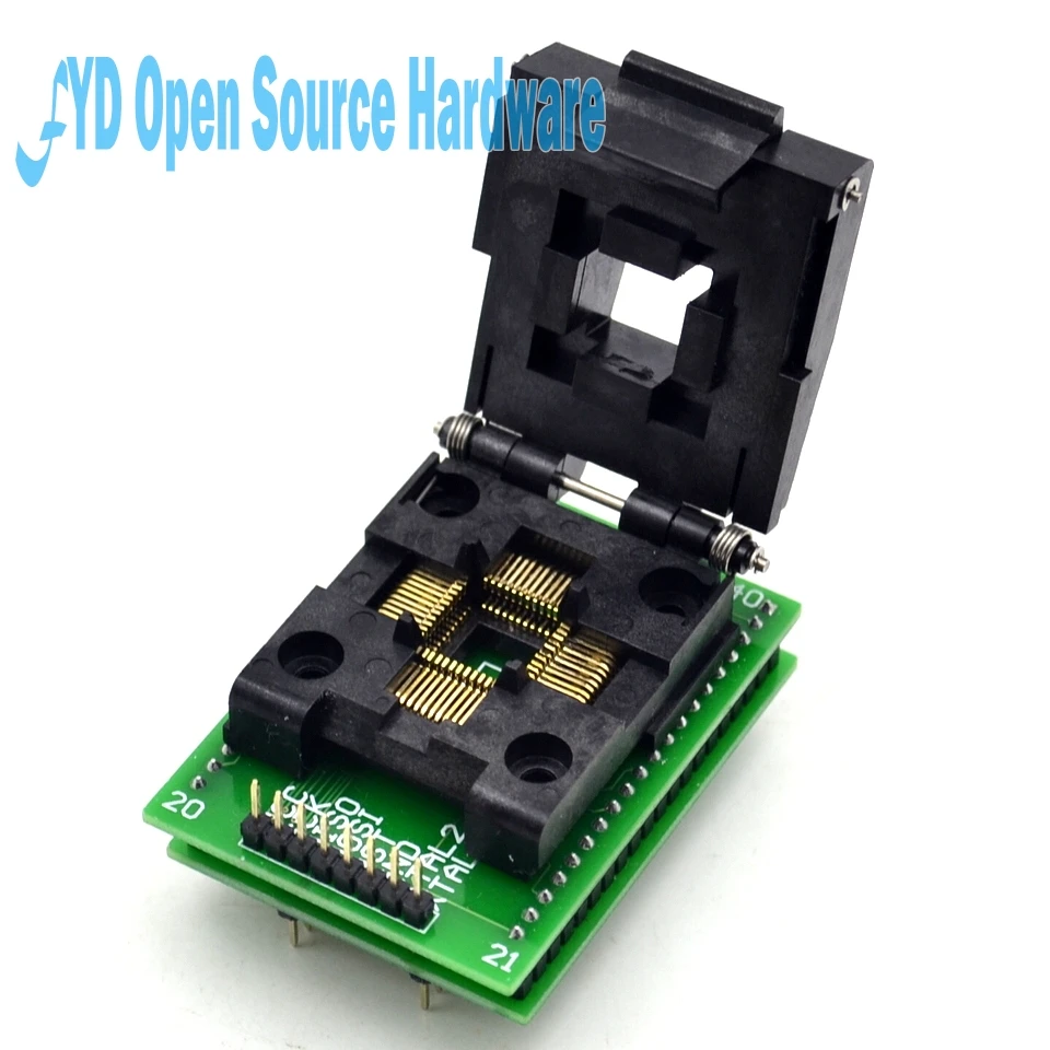 

IC Test Block Adapter Burning Block Conversion Block TQFP44 to DIP40 QFP44