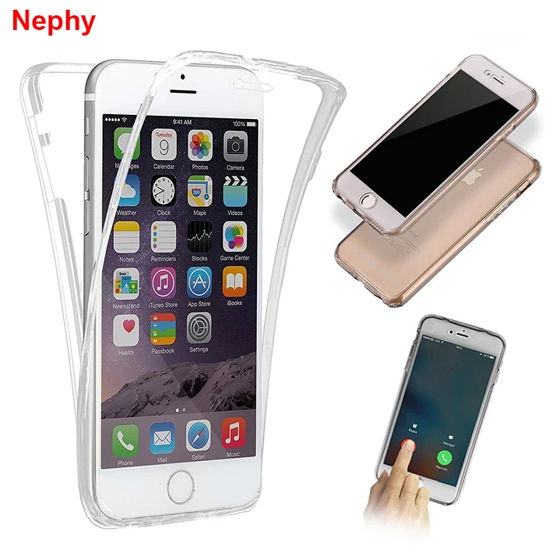 Nephy Phone Case For iPhone X 10 5 6 s 5s SE 6s 7 8 Plus Silicone Soft 360 Full Cover 6Plus 6sPlus 7Plus 8Plus Casing |