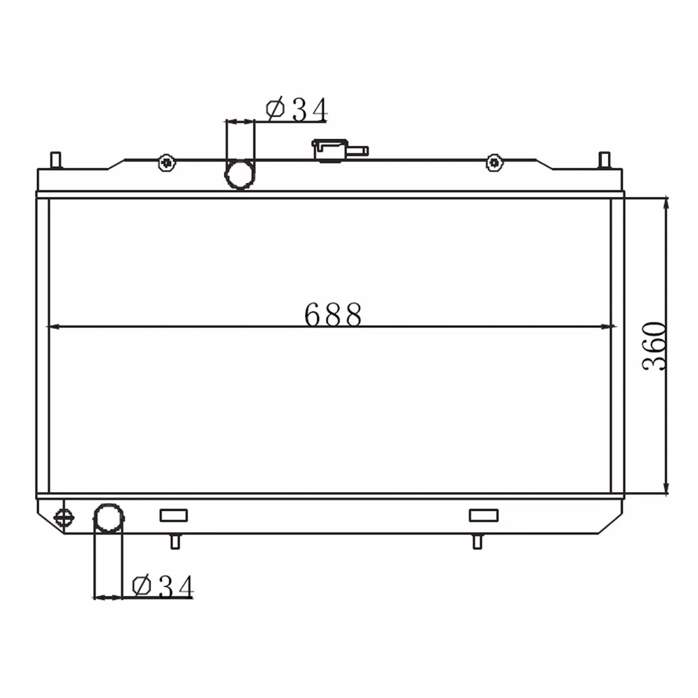 Автомобильный Алюминий радиатор для Nissan PRIMERA P12 WP12 1.8L 2.0L QG18DE QR20DE 2002-2008 MT 21460AU303