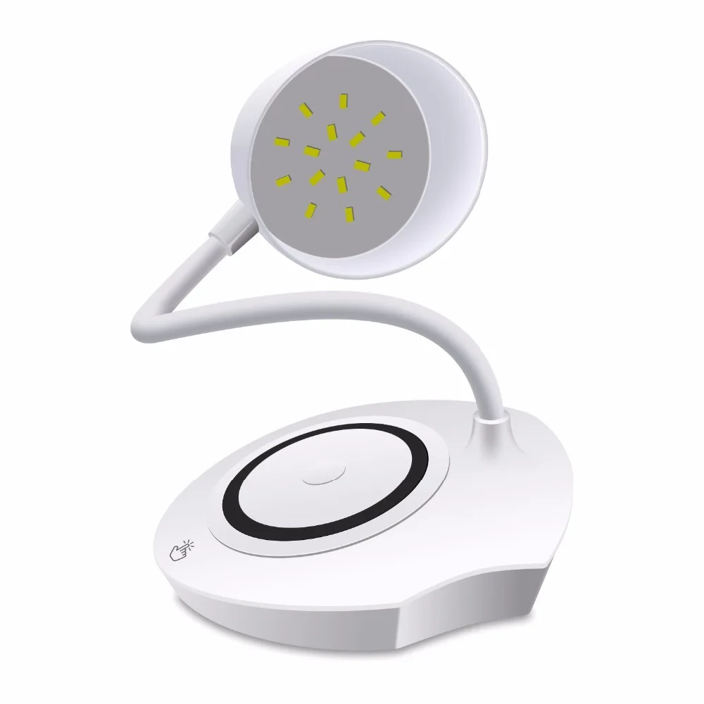 

Polmxs D10 Multifunction LED Table Desk Lamp with Qi Wireless Charger Pad for Samsung Galaxy Note 8 S8 Plus S8+ S8 S7 S7 Edge No