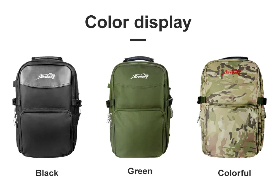 Lazer ao ar Bolsa de Acampamento Mochila de Camuflagem Erchang Pesca Livre Mochila Grande Capacidade Caminhadas Ombro Homens Militar 2020 Nova 12 Grande Capacidade Caminhadas Saco de Acampamento Ombro