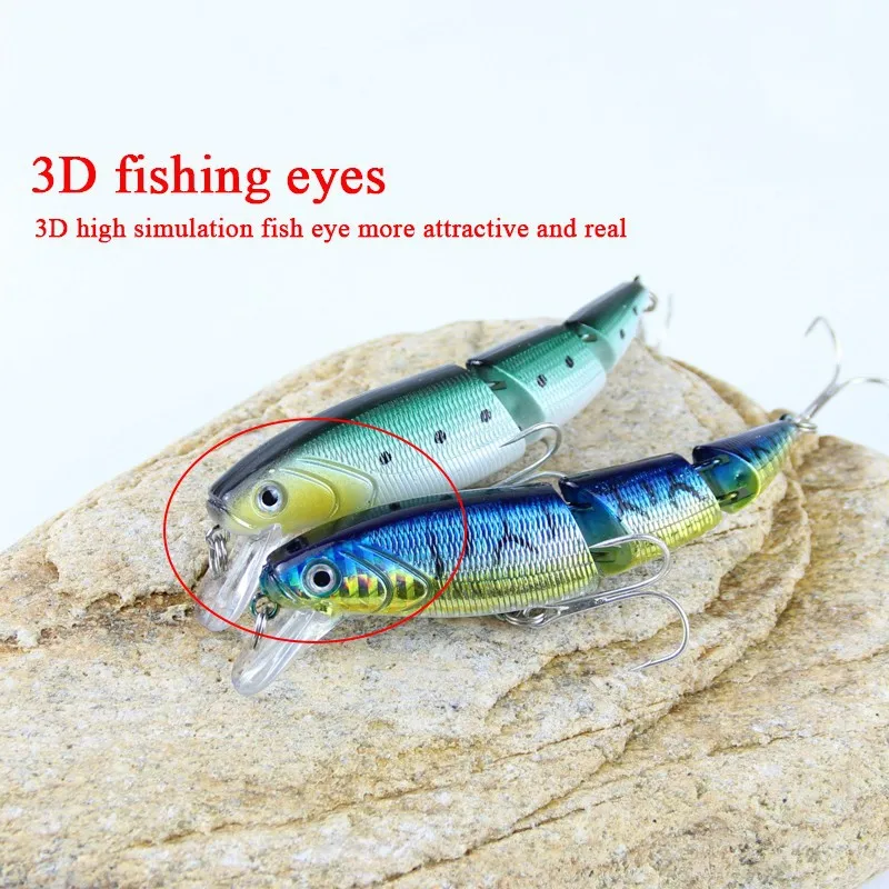 3 Segment Hard Swimbait 10cm 16g Swimbait Lifelike Fishing Lure With Two Treble Hooks Fishing Wobblers Iscas Artificiais  (20)
