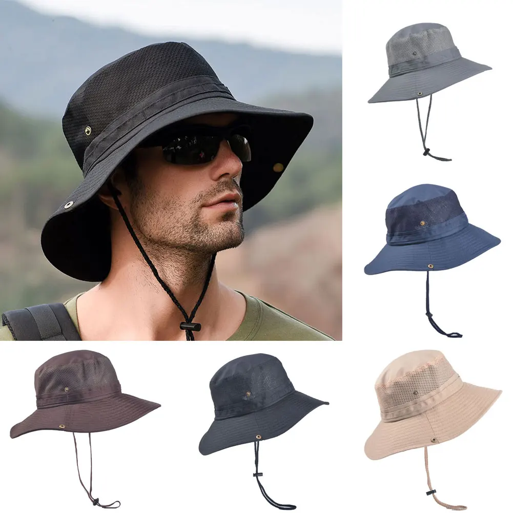 Кепка Herren Sonnenhut Eimer Angeln Wandern с широкими полями UV-Schutz Angeln Hut