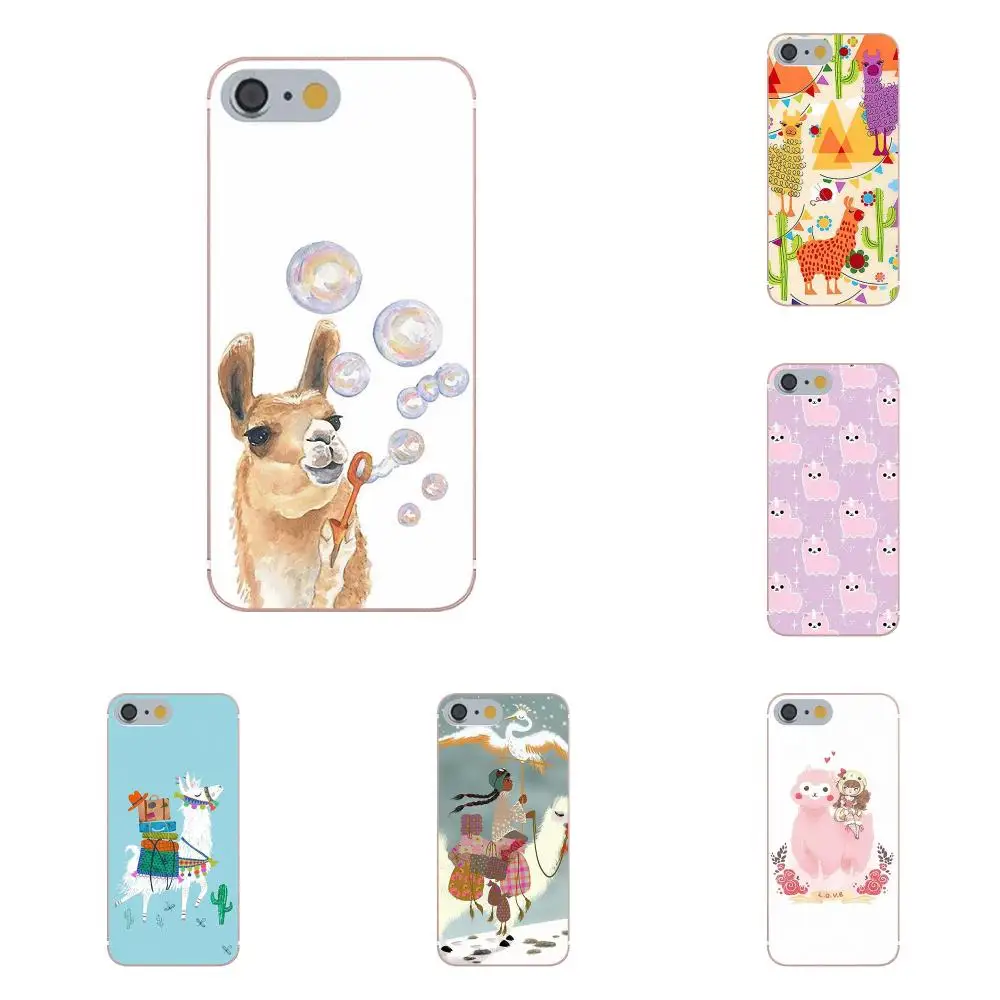 Tpwxnx милый мультфильм животных ламы альпаки 02 для Apple iPhone 4 4S 5 5C 5S SE 6 6S 7 8 Plus