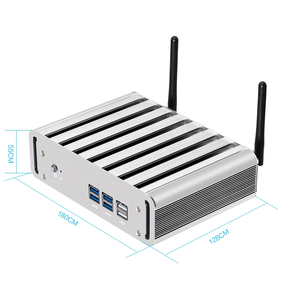  Mini PC Windows 10 Intel Core i7 6500U 8GB DDR4 240GB mSATA SSD HTPC 4K UHD HDMI VGA WiFi 4*USB3.0 