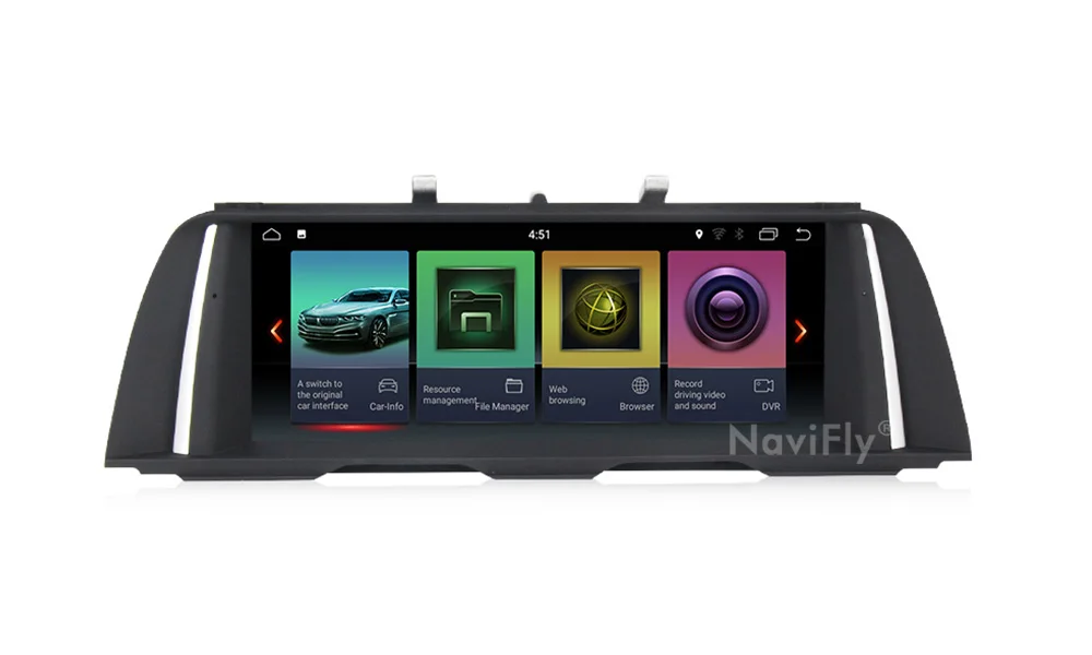 Discount IPS Screen 4GB+32GB Android 9 car gps multimedia player for BMW 5 Series F10/F11/520 (2011-2016) Original CIC or NBT system 8