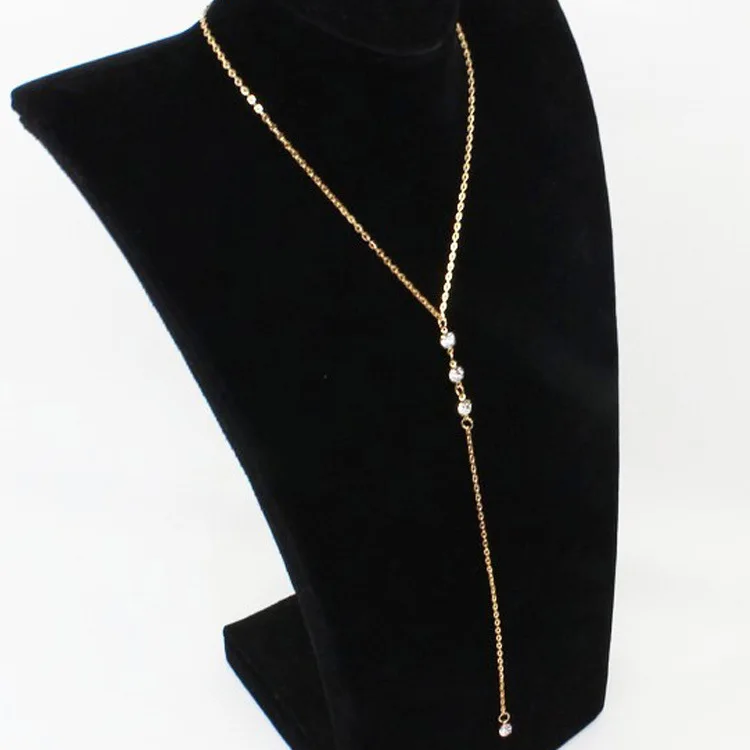 BackBehindBackChainNecklaceBodyChainBackNecklaceSimple