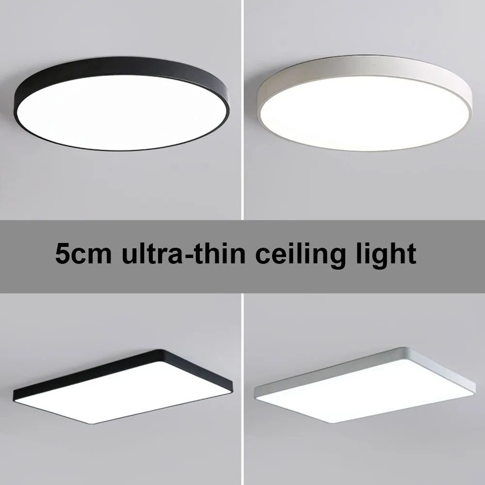 Us 8 87 Led Modern Light Ultra Thin Panel Nordic Simplicity Lamp Living Bed Room Lamp Dimmable Circular Square Lights In Ceiling Lights From Lights