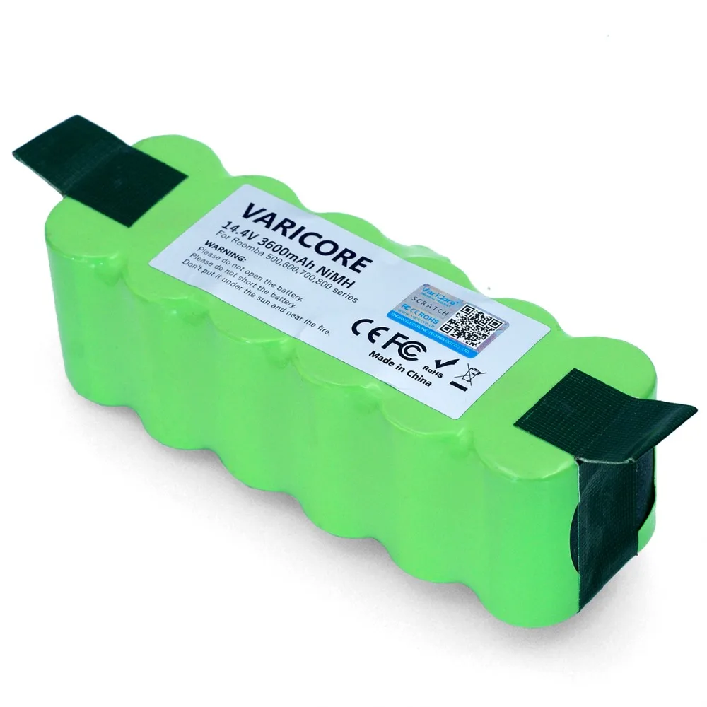 VariCore 14.4V 3600mAh Ni-MH Battery for iRobot 500 600 900 Series Vacuum Cleaner for iRobot  600 620 650 700 770 780 800