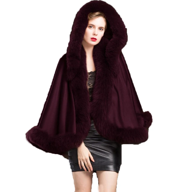 Роскошный женский кашемировый пончо