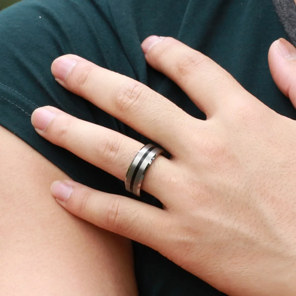 8mm Fashion Tungsten Steel Men Finger Rings Wedding 8mm Fashion Tungsten Steel Men Finger Rings Wedding Band Engagement Party Gift Jewelry Alliance Bague Sizes 7 12 In From