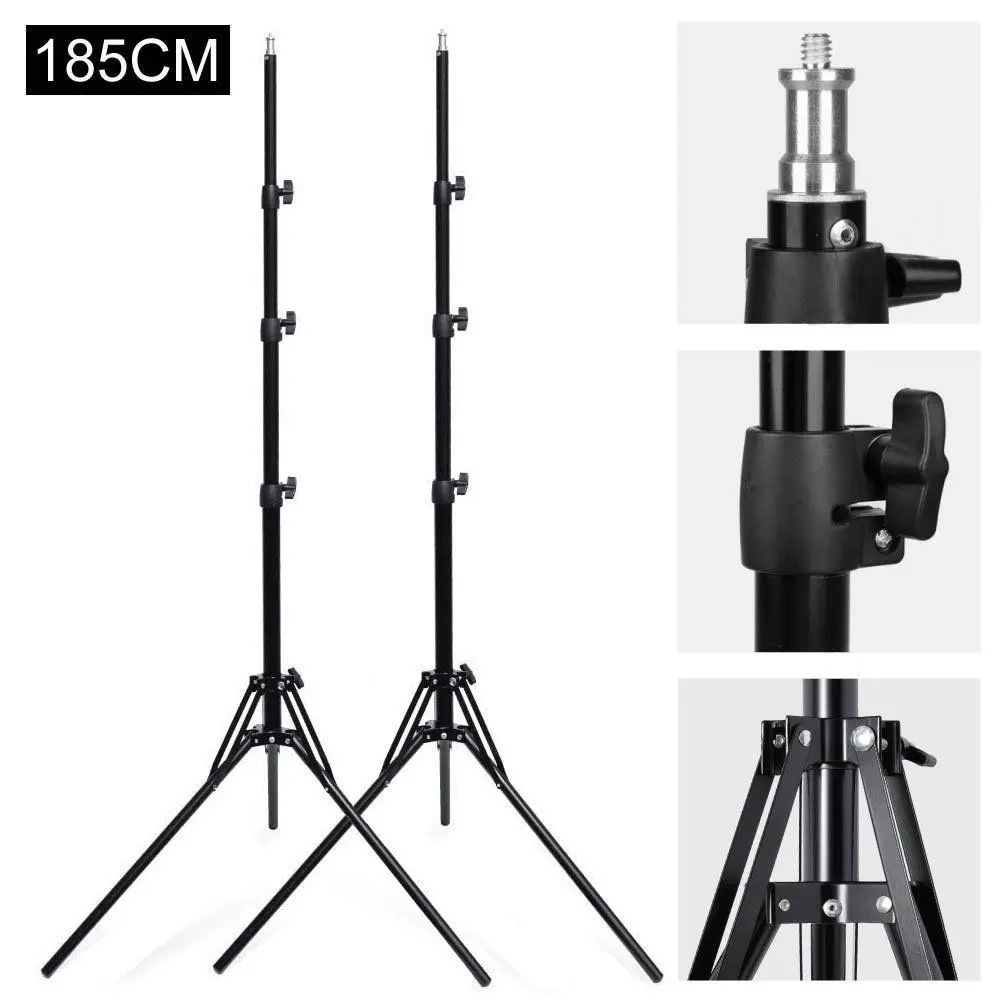 

2PCS 185cm 6ft Reverse Folding Light Stand for Photo Studio Lighting Flash Strobe