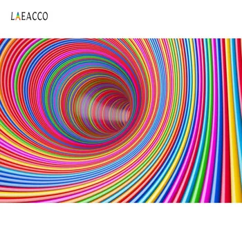 

Laeacco Fantasy Spiral Stripes Hole Unique 3D Baby Portrait Pattern Photo Backdrops Photography Backgrounds For Photo Studio