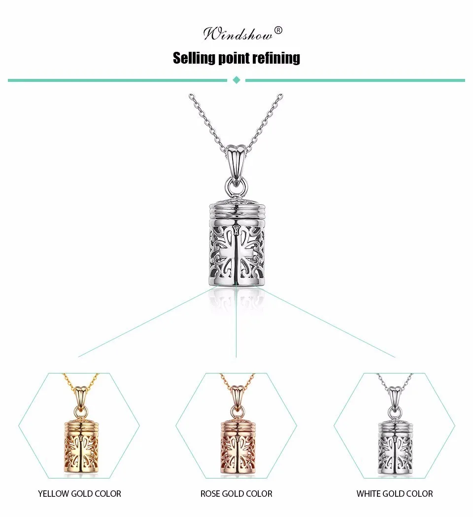 Hollow Out Filligree Cross perfume Bottle Essential Oil Diffuser Necklace Women Pingente Necklaces& Pendants Gold Color Jewelry