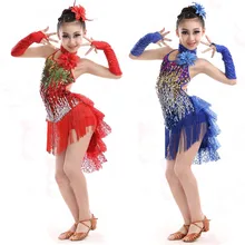 Платье для латинских танцев с блестками для девочек, ча/Румба/Самба/бальные/Танго, танцевальная одежда для женщин, блестящее танцевальное платье, одежда для соревнований