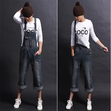 Весна мужской деним с карманами комбинезон Шорты для женщин синие джинсы Комбинезоны для девочек Для мужчин чулок Жан Шорты для женщин мужской нагрудники Шорты для женщин 062904