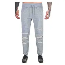 Хит, уличные, Осенние, зимние, для активного отдыха, для мужчин, спортивные, однотонные, до колена, с дырками, спортивные штаны-шаровары, тренировочные, мужские брюки