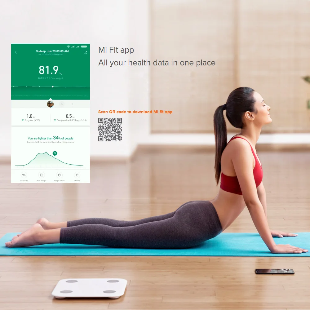 Xiaomi Smart Body Fat весы состава 2 Bluetooth 5,0 баланс тест 13 тела Дата BMI Здоровье вес весы светодиодный дисплей