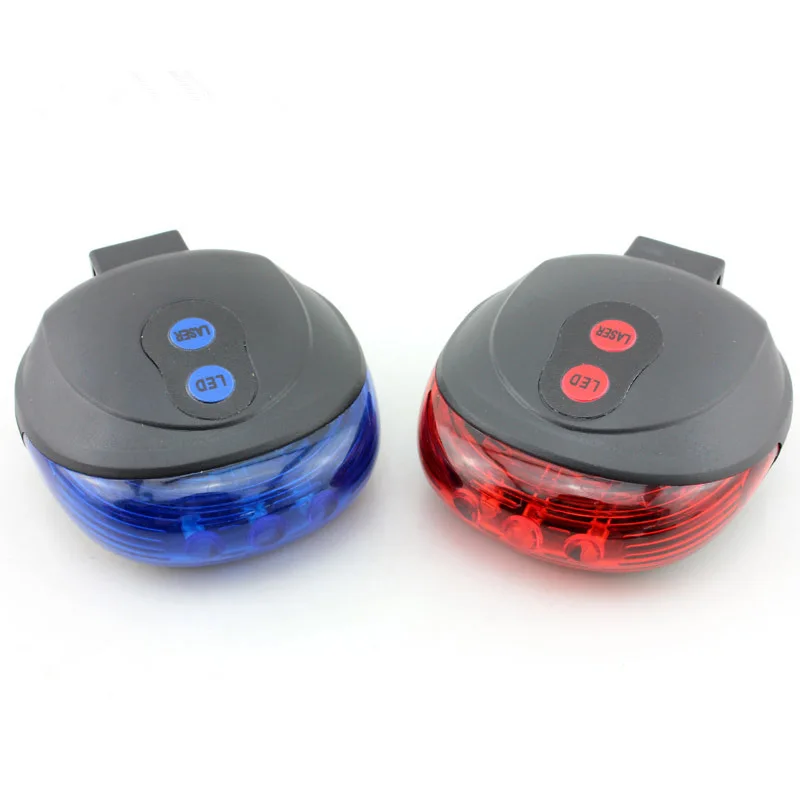 Top Bike Tail Light (5LED+2Laser) Mountain Cycling Bicycle Light 7 Flash Modes Bicycle Rear Lights Warning Bike Accessories Lights 4