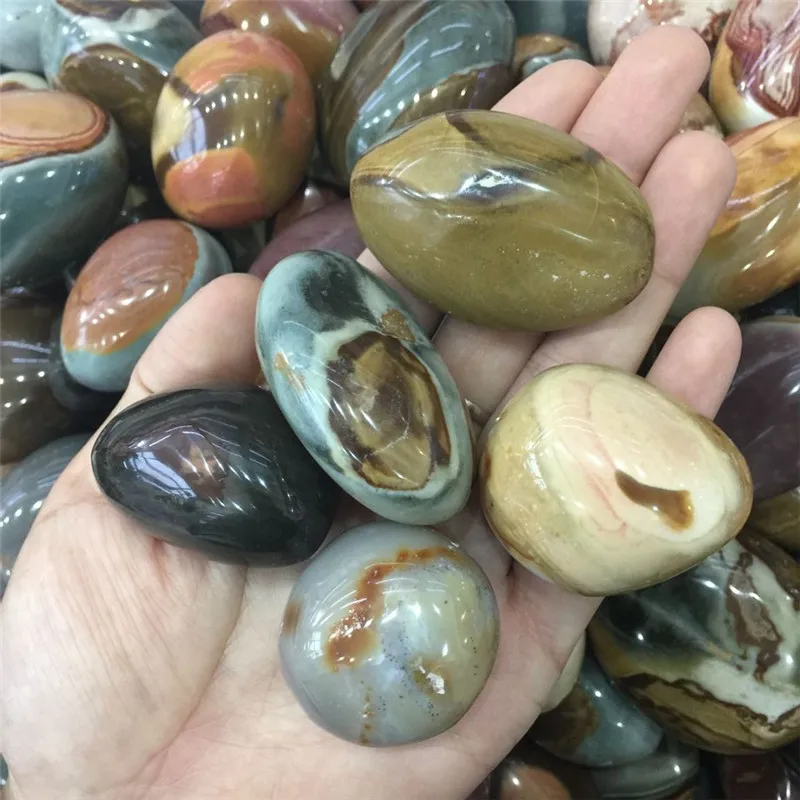Lucky stone 5 шт. милая натуральная Океаническая яшма камень Пальмовая игра рок рейки