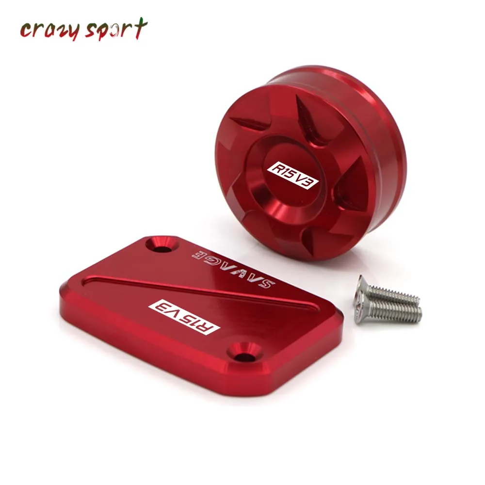 

Front Rear Brake Master Cylinder Fluid Reservoir Cover For YAMAHA R15 R 15 V3 2017 2018 Motorcycle Accessories