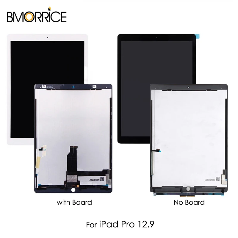 

LCD Display For iPad Pro 12.9 inch A1652 A1584 Touch Screen Digitizer Tablet Assembly Replacement with Small Board Black White