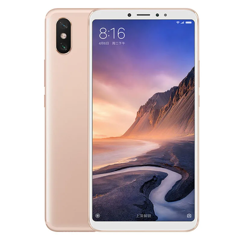 Xiaomi Mi с глобальной ПЗУ Max 3, 4 ГБ, 64 ГБ, 6,9 дюйма, полноэкранный восьмиядерный смартфон Snapdragon 636, 5500 мАч, камера 12 Мп+ 5 МП, мобильный телефон