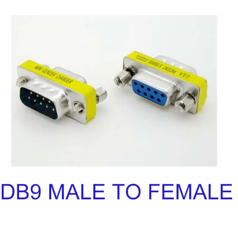 

DB9 rs232 9 Pin male to Female Mini Gender Changer Convertor Adapter Connector new