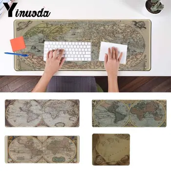 

Yinuoda New Arrivals Old World Map Customized laptop anime mouse pad Rubber PC Computer Gamer Gaming mouse pad for dota2 CS