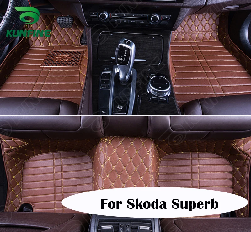 Top Quality 3D car floor mat for Skoda Superb foot mat car foot pad 4 colors Left hand driver drop shipping