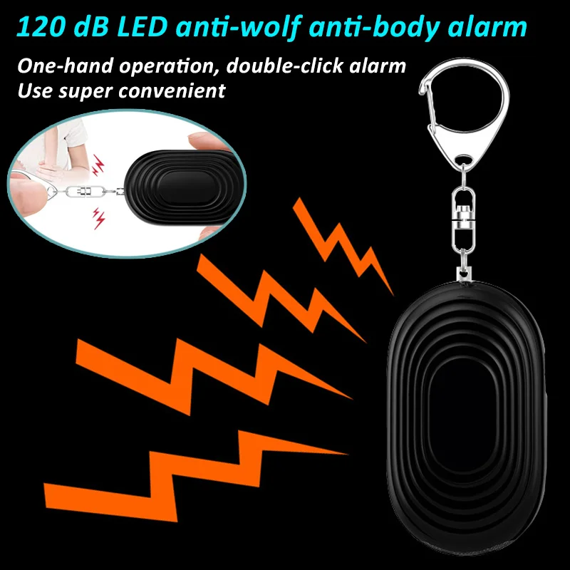 

Mini Self Defense Personal Alarm Keychain Emergency Alarm with LED Light for Women Children Elderly LCC77