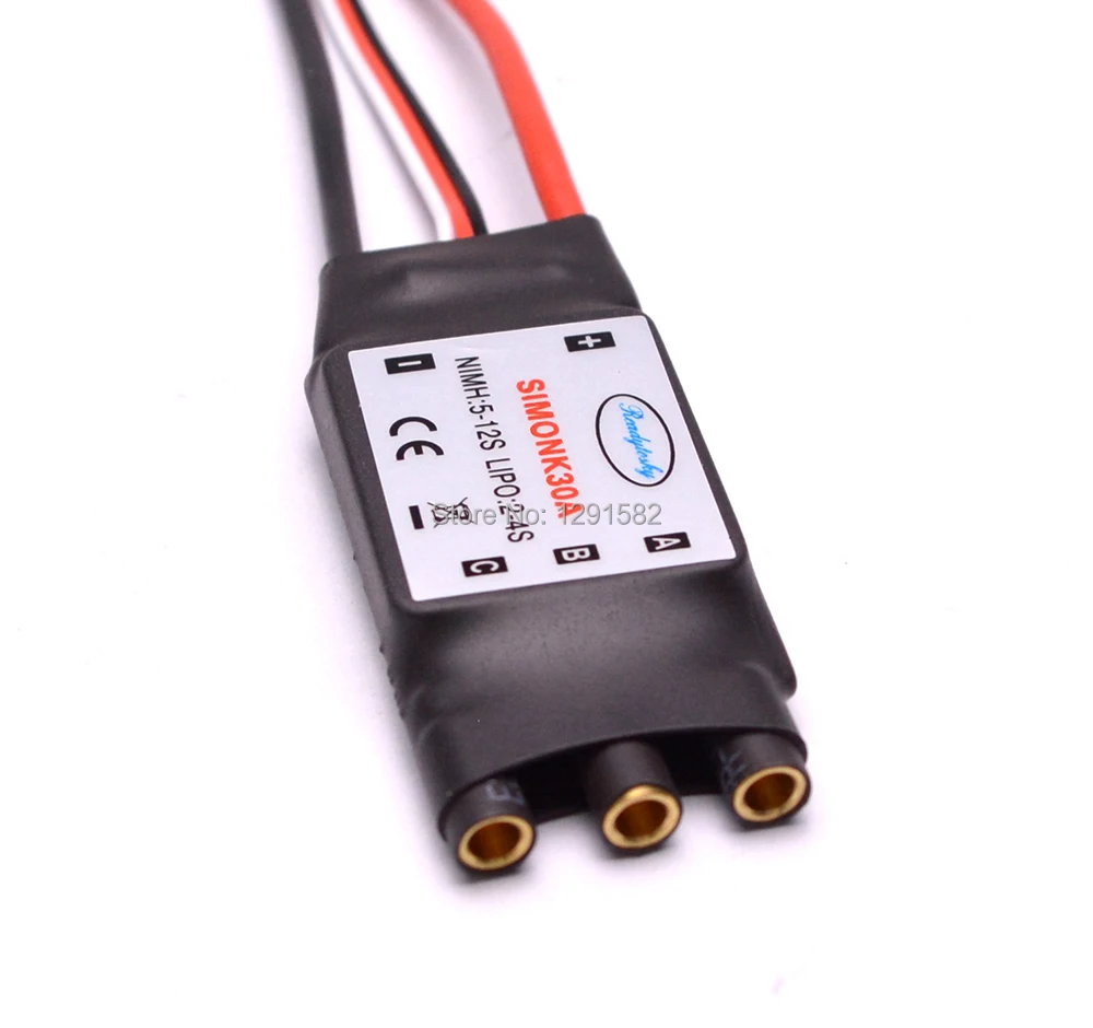 30A Simonk ESC 5V 2A BEC электронный регулятор скорости с разъемом банана 3 5 мм для F450 500 RC