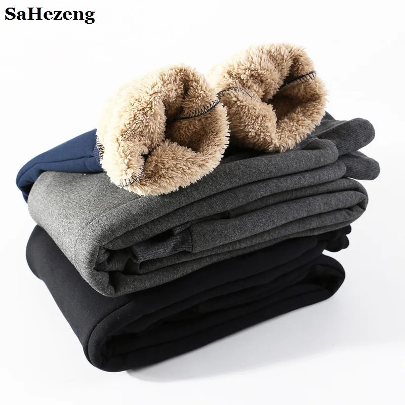

Winter Warm Women Sweatpants 2018 Thick Velvet Loose Pants Fashion Female Trousers Casual Elastic Waist Pantalones Mujer P60-1