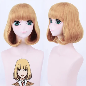 

Prison School midorikawa hana golden yellow sea wig costume halloween anime unisex cosplay