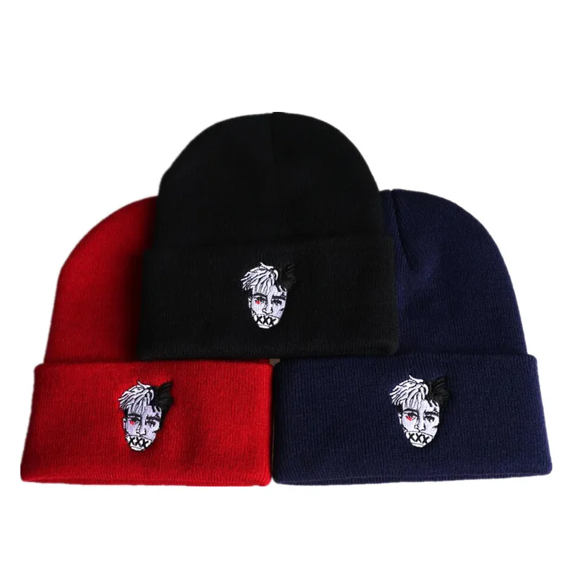 

High Quality xxxtentacion Dreadlocks Very Casual Beanies For Men Women Fashion Knitted Winter Hat Hip-hop Skullies cap Hats