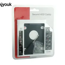 100 шт. SATA 2nd алюминиевый HDD Caddy чехол лоток для 9,5 мм универсальный CD/DVD-ROM Macbook Mac Pro 1" 15" 1" Оптический отсек