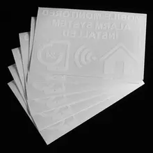 Safurance 6xMobile сигнализации с мониторингом Системы установлен Предупреждение знак внутренний Стикеры 130x87 мм домашней безопасности