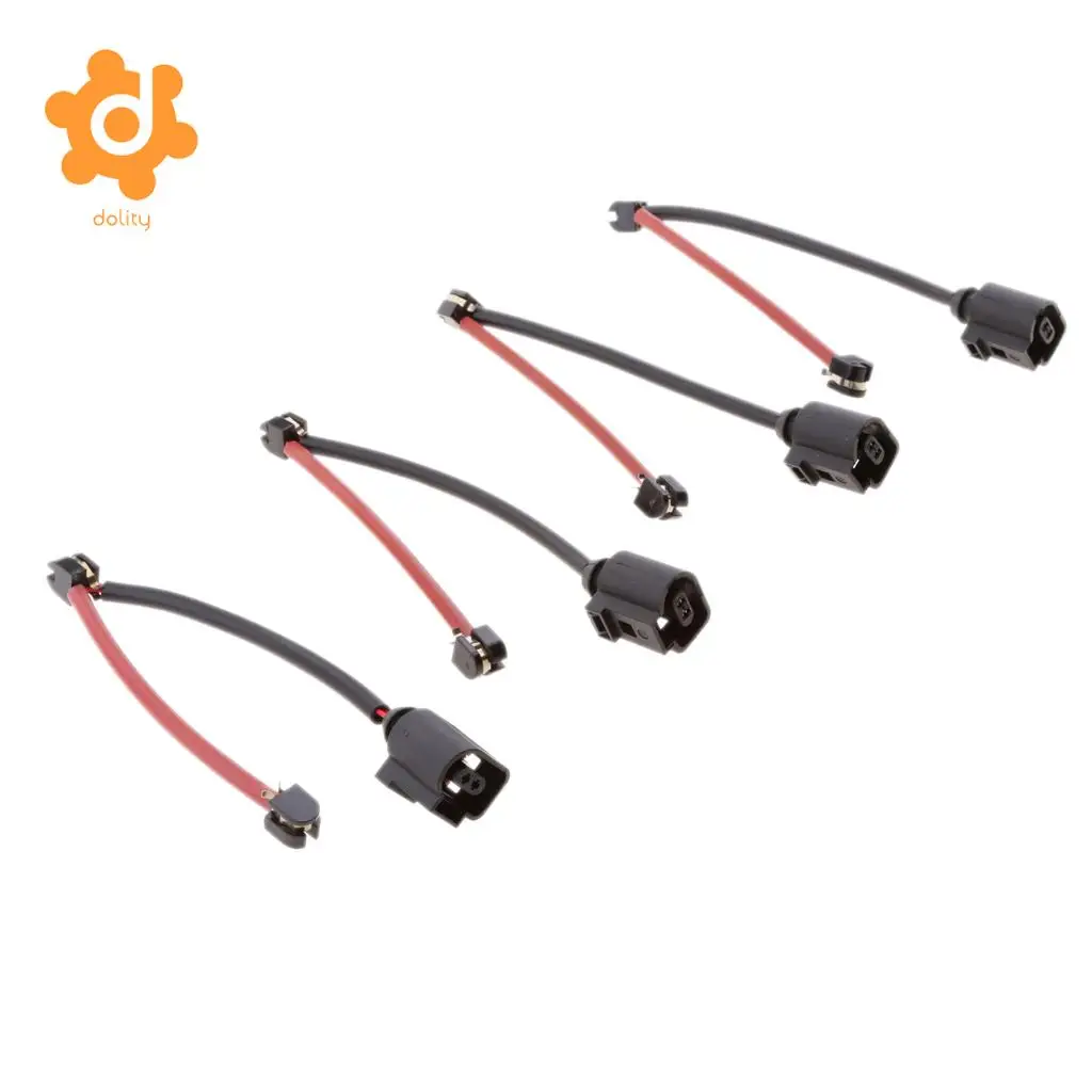 4 Pieces Front Rear Brake Pad Wear Sensor Indicator Wire For Audi Q7 VW Touareg 