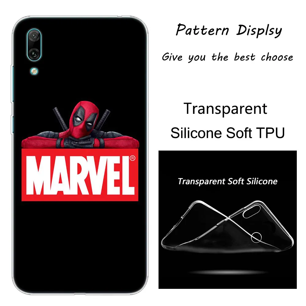 Хит, Marvel Hero Deadpool, мягкий силиконовый чехол для телефона, для huawei mate 10 20 Lite Pro Enjoy 9S Y9 Y7 Y6 Y5 Pro, Мода