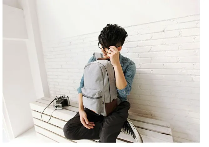 canvas backpack travel bag12
