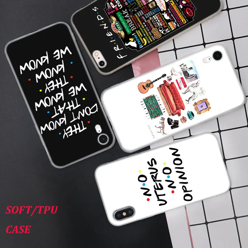 

Silicone Case FRIENDS TV SHOW SERIES Printing for iPhone XS XR Max X 8 7 6 6S Plus 5 5S SE Phone Case Matte Cover