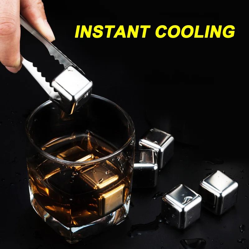 

Stainless Steel Ice Cubes Reusable Chilling Stones for Wines 2019 top sales