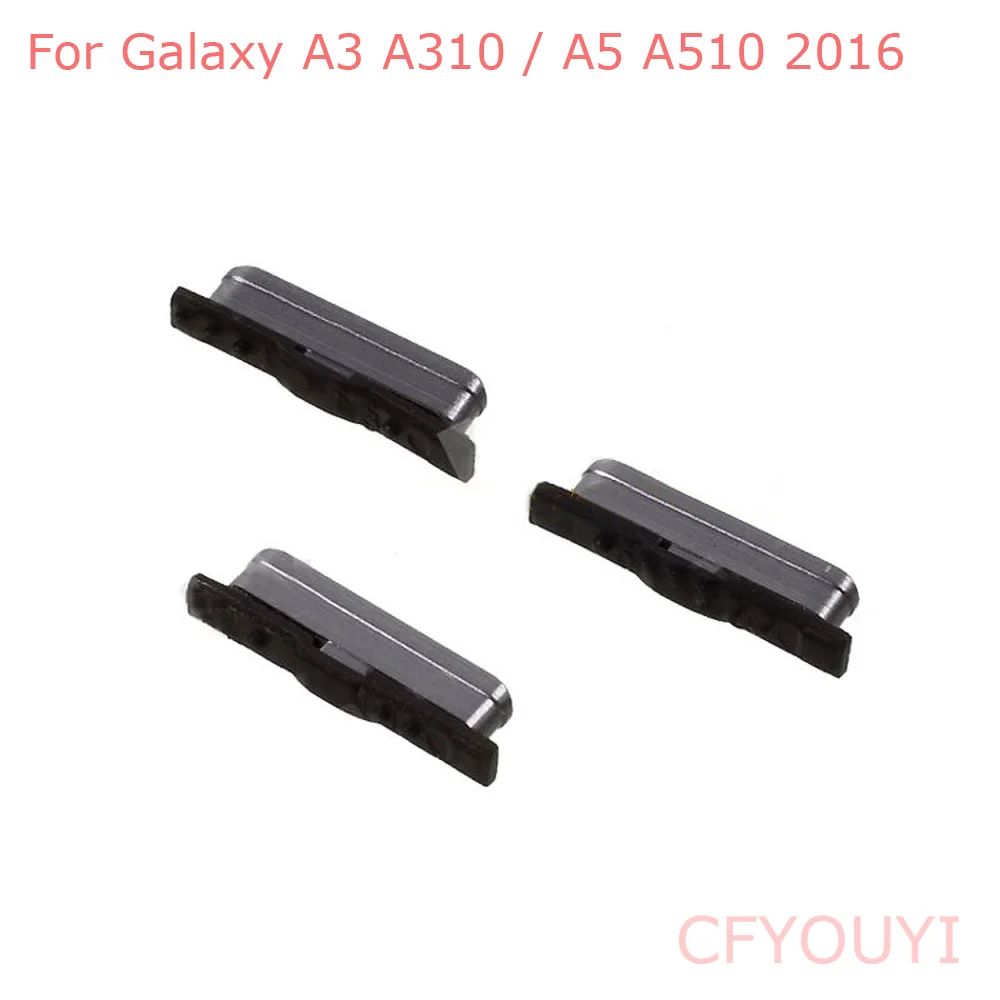 

New For Samsung Galaxy A3 2016 A310 / A5 A510 2016 Side Keys Power and Volume Buttons - Gold/Grey