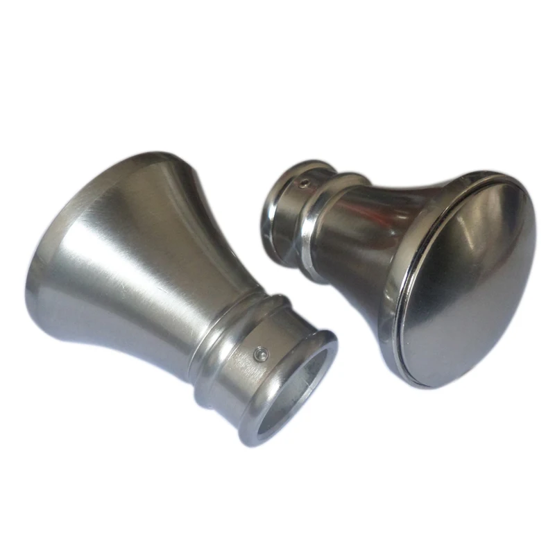 stainless steel D25mm карниз декоративная головка Windsor Konus, Аксессуары для штор для украшения окон - Цвет: stainless steel